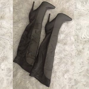 Knee High Gray Boots